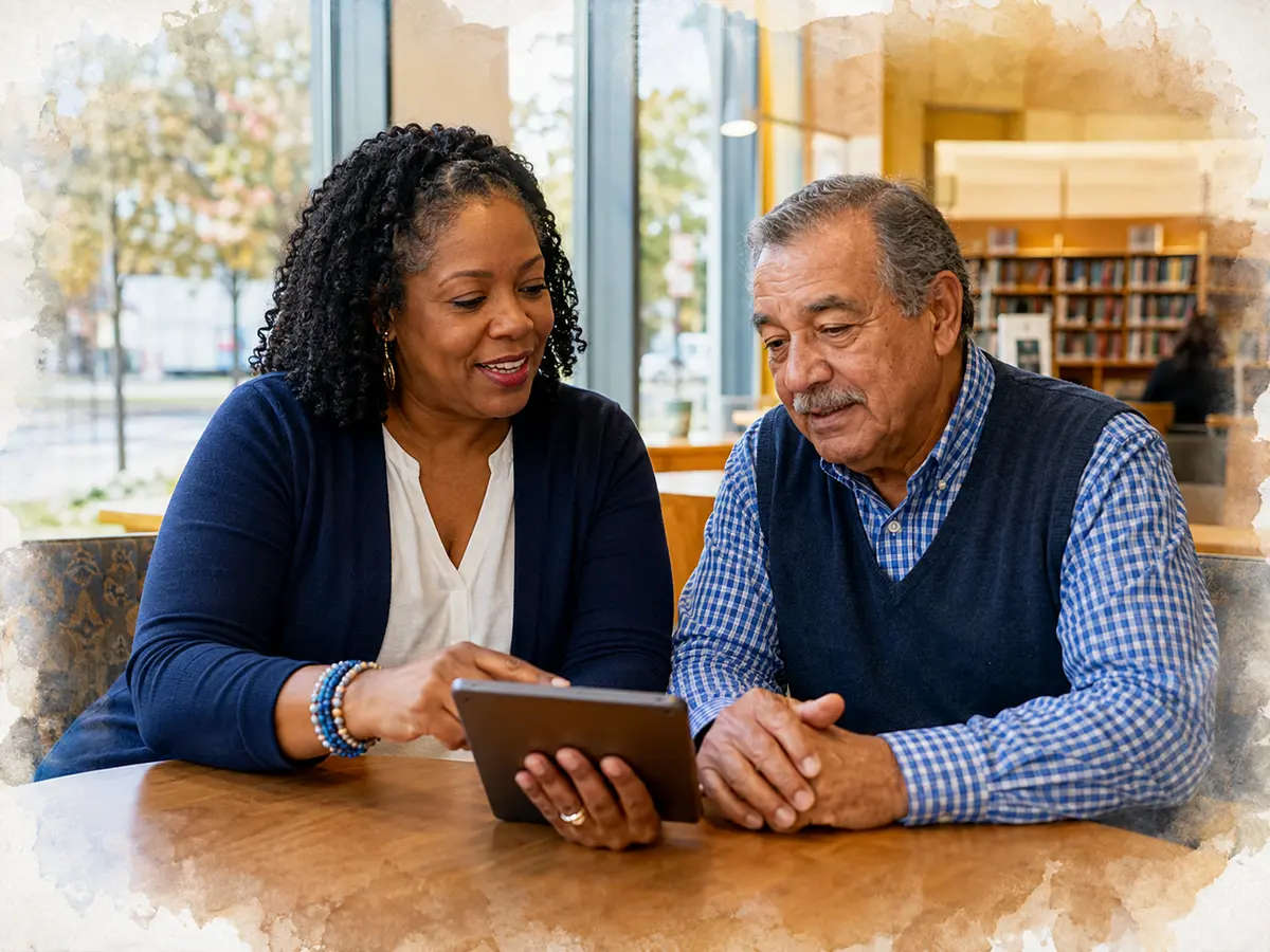 A local Cumberland County guide helping a resident